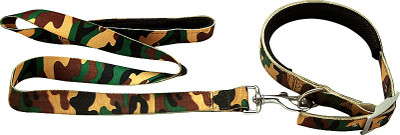 

Ecocart Dog Collar & Leash(, Military green
