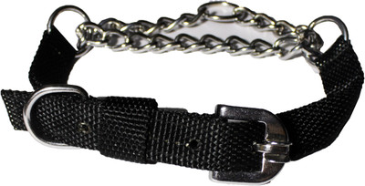 AULIE WORLD Dog Choke Chain Collar(Large, BLACK) available at flipkart for Rs.199