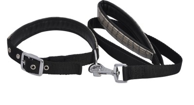 

Wonder Wish Dog Collar & Leash(, Black