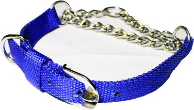 AULIE WORLD Dog Choke Chain Collar(Medium, BLUE) available at flipkart for Rs.199