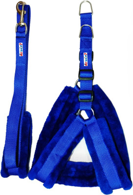 

Petshop7 Blue fur Dpg Harness Leash (Chest Size : 25-28)  Dog Harness & Leash(, Blue