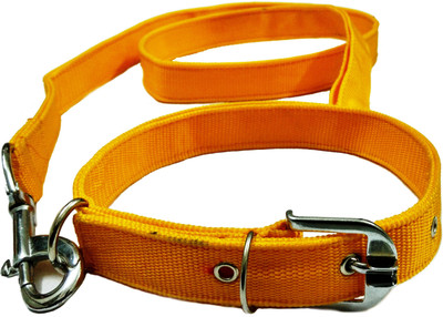 

Sollar's Dog Collar & Leash(, Yelllow