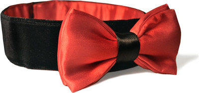 

That Dog in Tuxedo Lord Fur-ancis Bowtie XL Dog Show Collar(, Black
