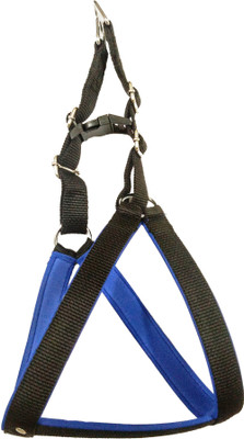 

Sollar's 1 inch soft padded Dog Standard Harness(, Black & Blue