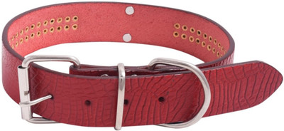 

SRI Metal Studded Dog Collar 1.5 Inch - Red Dog Everyday Collar(, RED