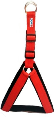 

Petshop7 Nylon Red 1.25 inch padded (Chest Size : 33-42 inch)  Dog Standard Harness(, Red