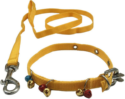 

Sollar's Puppy Dog Collar & Leash(, Yellow