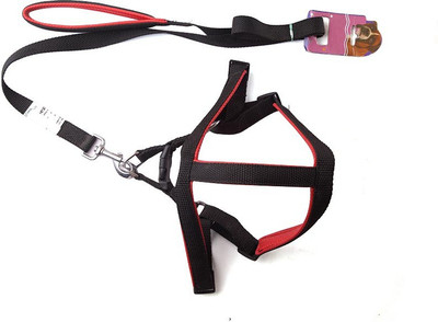 

Ecocart Dog Harness & Leash(, Black n Red