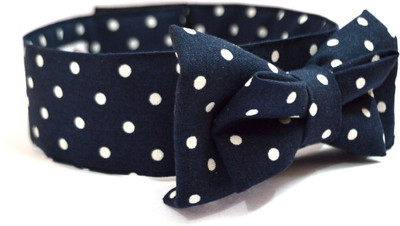 

That Dog in Tuxedo The Poochie Polka Bow Tie L Dog Show Collar(, Blue