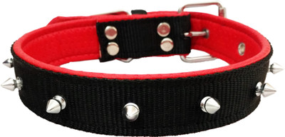 

Petshop7 Nylon 1 inch  soft Padding Dog Everyday Collar(, Black