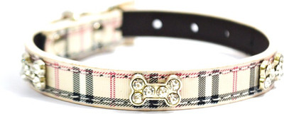 

That Dog in Tuxedo Furberry Blinger- M Dog Everyday Collar(, Beige