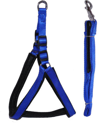 

Petshop7 Nylon Blue 1 inch (Chest Size : 24.5-28.5)  Dog Harness & Leash(, Blue