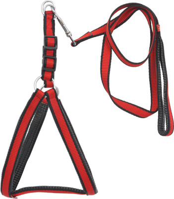 

Wonder Wish Dog Harness & Leash(, Red/Black