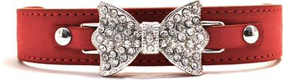 

That Dog in Tuxedo The Crystal Choker Dog Everyday Collar(, Red