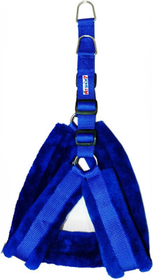 

Petshop7 Nylon Blue 1 inch Fur (Chest Size : 26-30 inch)  Dog Standard Harness(, Blue
