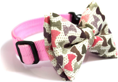 

That Dog in Tuxedo Sweetie-kins Bowtie -M-L Dog Everyday Collar(, Pink