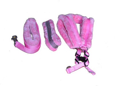 

Bow! Wow !! Dog Harness & Leash(Small, Pink)