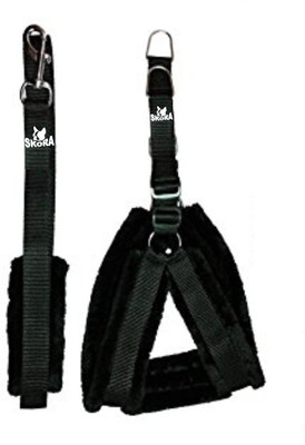 

Skora Fancy Nylon Black 1 inch Fur (Chest Size : 26-30 inch)  Dog Harness & Leash (, Black) Dog Harness & Leash(, BLACK