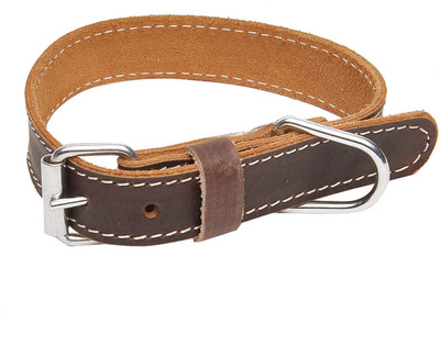 

Hawai Simple Design Dog Everyday Collar(, Brown