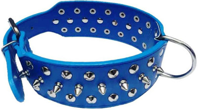

Sollar's Spiked Leather Blue Large Dog Head Collar(, Red