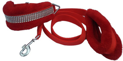 

Pets Planet Dog Collar & Leash(, Red