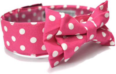 

That Dog in Tuxedo Pinky Polka -L Dog Show Collar(, Pink