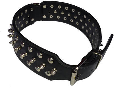 

Pets Planet Stylish with Spikes Dog Collar(Black)