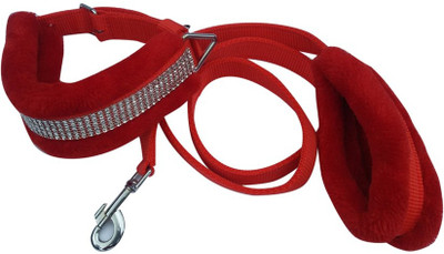 

Pets Planet Dog Collar & Leash(, Red