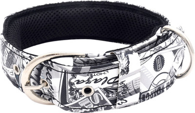 

Growl Dog Everyday Collar(, Black, White
