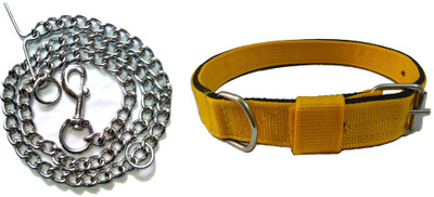 

Sollar's Dog Collar & Chain(, Yellow