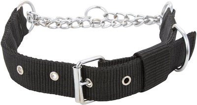

Excite Bites Dog Choke Chain Collar(Large, Black, Dog Choke Collar 1.25" (Size - Large) (Color - Black))
