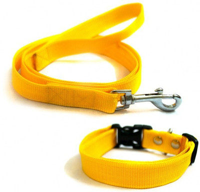 

That Dog in Tuxedo Yellow Adjustable Nylon  Dog Collar & Leash(, Yellow