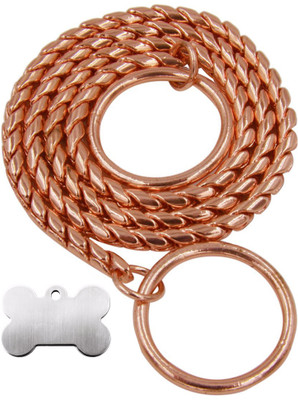 

Agnpetspot. . Rose Gold Snake 5.5mmX24" Long  Dog Choke Chain Collar(, Rose gold