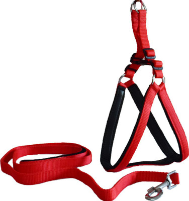 Paw Zone Dog Harness & Leash(, Red