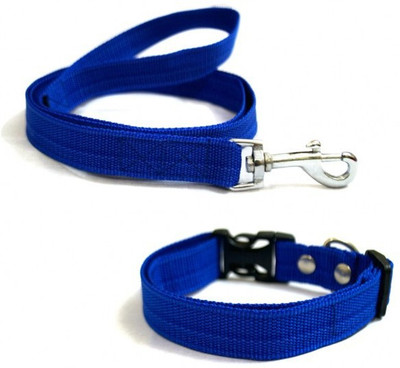 

That Dog in Tuxedo Blue Adjustable Nylon  Dog Collar & Leash(, Blue