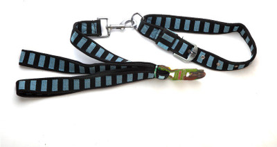 

Ecocart Dog Collar & Leash(, blue, black, Black;blue