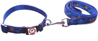

Pet Club51 printed collar and leash Dog Collar & Leash(, Blue