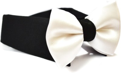 That Dog In Tuxedo The Tux BowTie White - M Dog Show Collar(Medium, BLACK)