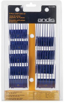 

Andis ANDIS Large Universal Combs Attachments - Set of 8 (12990) Shedding Blade for Dog, Cat