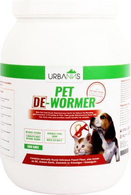 

Urbanns Pet DEWormer based on Feed Grade Diatomaceous Earth (500 gms) Pet Dewormer(Cats, Dogs, Pigs, Cows)