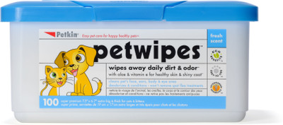 

Petkin 5350 Pet Ear Eye Wipes(Pack of 100)