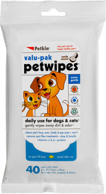 

Petkin PM-5354 Pet Ear Eye Wipes(Pack of 40)