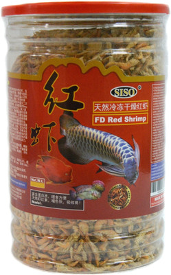 

Siso FD Red Shrimp 110g Healthy Food For All Fishes 250 g Dry Fish Food