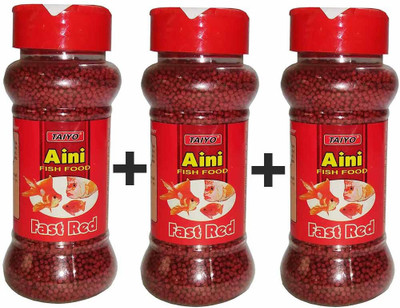 

Taiyo Aini FAST RED 3 pack 60g 180 g Dry Fish Food(Pack of 3)