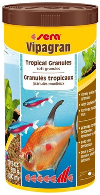 

Sera Vipagran Tropical Granules 300g/1000ml | Soft Granules 1000 ml Dry Fish Food