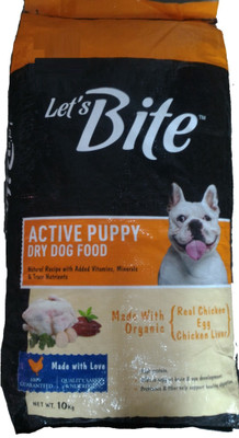 

Drools Let's Bite Active Puppy Chicken, Egg 10 kg Dry Dog Food