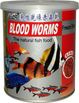 

Aim Blood Worms 55gm Fish 55 g Dry Fish Food