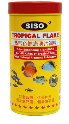 

Siso Tropical Flake 260g/1000ml | For All Kinds of TOPICAL 260 g Dry Fish Food