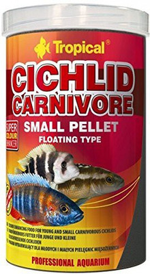 

Tropical CICHLID CARNIVORE SMALL PELLET 250ML/90G60754 2 g Dry Fish Food