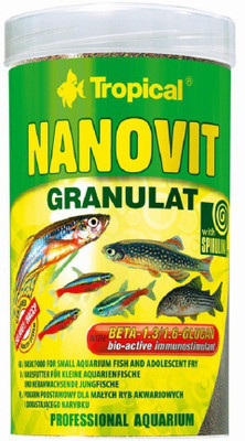 

Tropical Nanovit Granuales 2 g Dry Fish Food